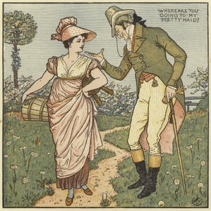 ¿A dónde vas, mi linda doncella? de Walter Crane